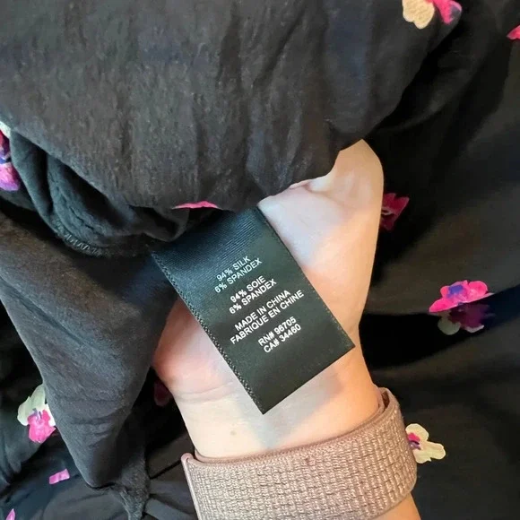 Rebecca Taylor Floriana Fleur stretch silk tank size 2 - Picture 4 of 8